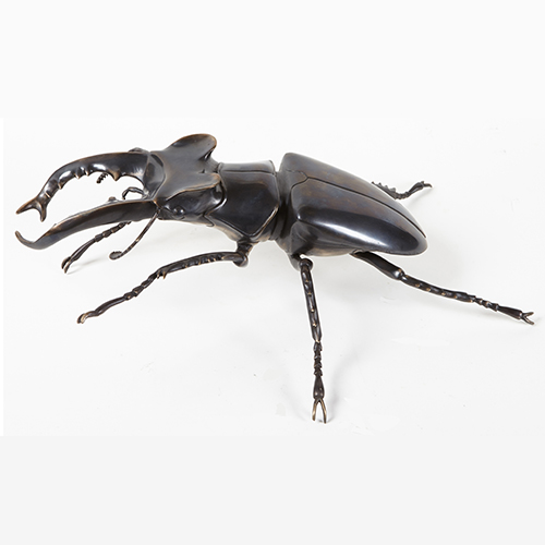 bronze Stag Beetle sculpture by Martin Pierce