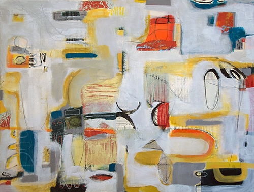 abstract painting by Rachel Tirosh