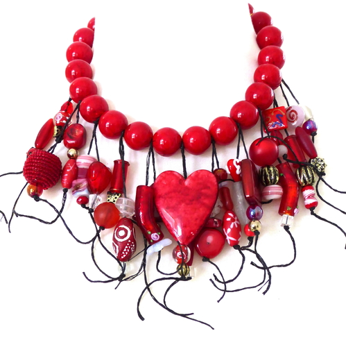 beaded jewelry necklace by Gail Johnson Mattheisen