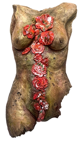 figurative cast resin sculpture by Cathleen Klibanoff