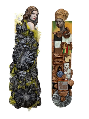 figurative resin assemblages by Cathleen Klibanoff