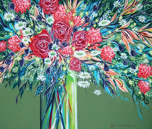 floral painting by Denise T. Armstrong