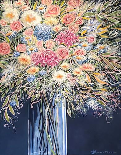 floral painting by Denise T. Armstrong