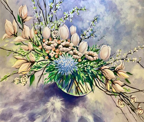 floral painting by Denise T. Armstrong