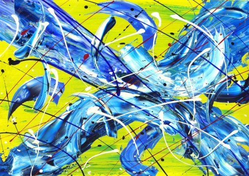 abstract painting by Lenox Green