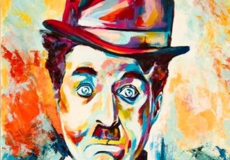 portrait of Charlie Chaplin by Matthew Paden