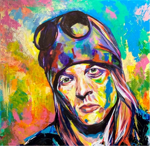 portrait of Axl Rose by Matthew Paden