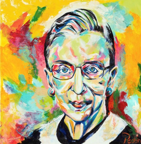 portrait of Ruth Bader Ginsberg by Matthew Paden