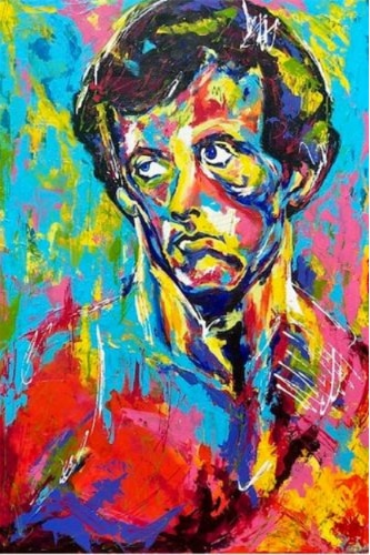 portrait of Sylvester Stallone by Matthew Paden