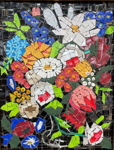 floral mosaic by Cathy Ehrler