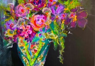 floral portrait by Bonny Butler