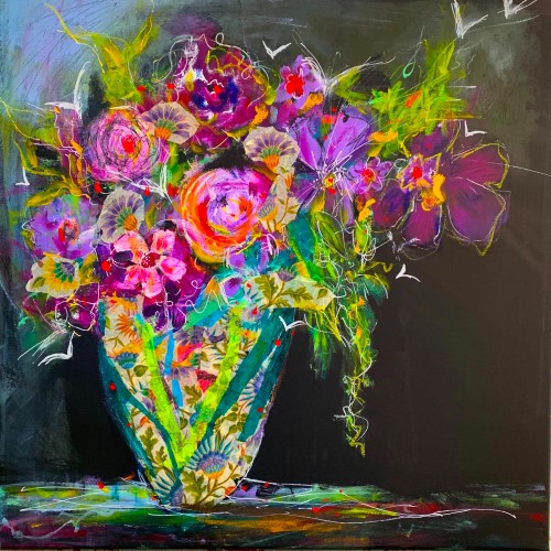 floral portrait by Bonny Butler