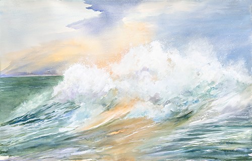 seascape watercolor by Karen Keough