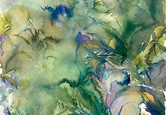 floral watercolor by Karen Keough