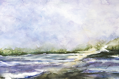 watercolor seascape by Karen Keough