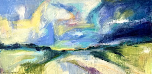 abstract landscape painting by Karen Rand Anderson