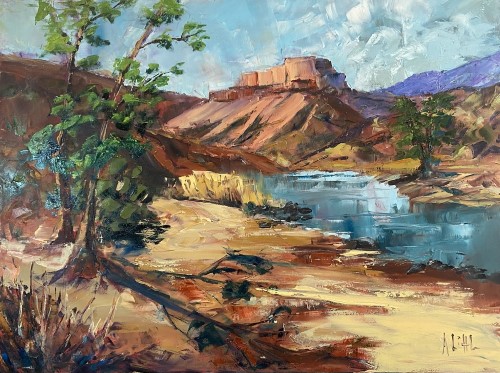 landscape painting by Ashley Little