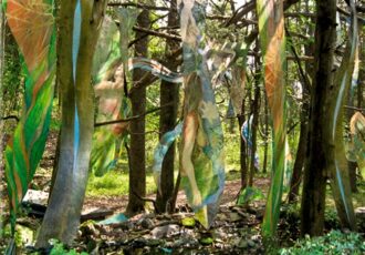 mixed media outdoor installation by Susan Togut