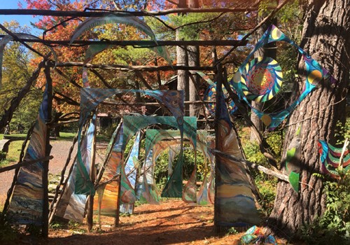 mixed media outdoor installation by Susan Togut