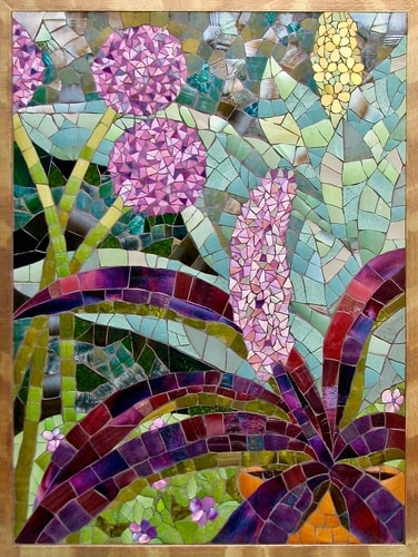 floral mosaic by Emma Cavell