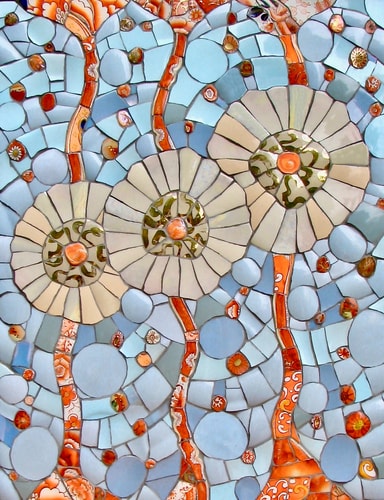 floral mosaic by Emma Cavell