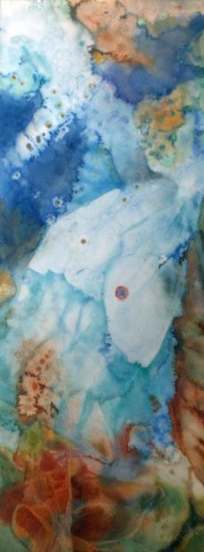 watercolor of coral reef by Janet Hassinger