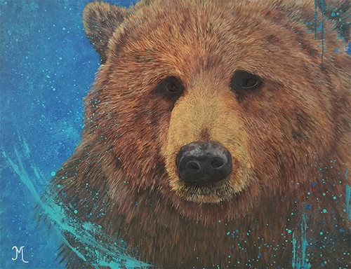 bear portrait by Julie Morel