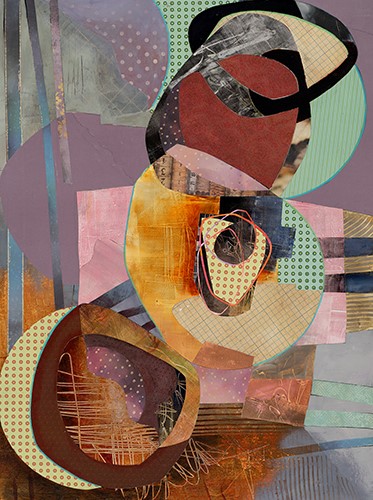 Abstract Mixed Media Collage by Mary Amendola Marley I Artsy Shark