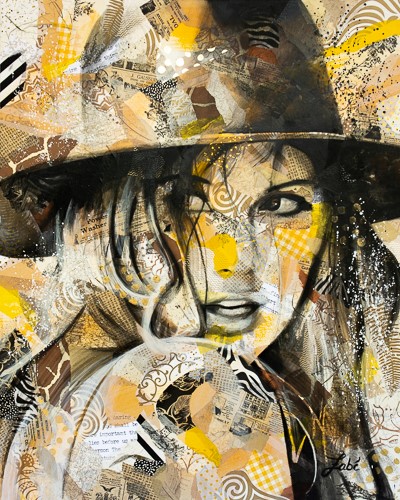 Expressive Mixed Media Portraits by Zabé I Artsy Shark