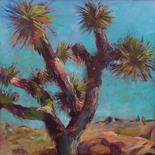 painted southwest landscape by Cheryl Magellen