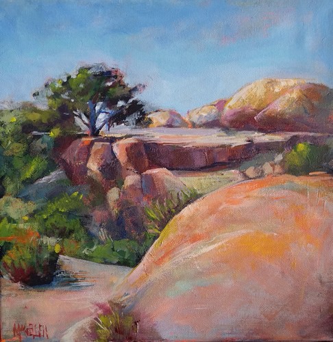 painted Southwest landscape by Cheryl Magellen