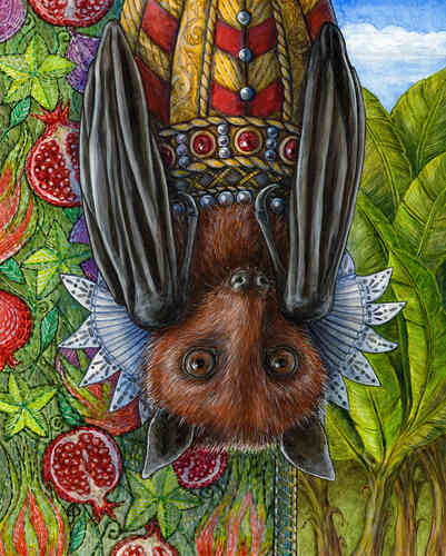 portrait of a bat by Ellen Paquette