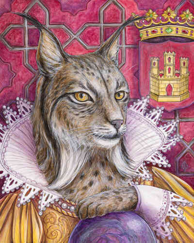 portrait of a lynx by Ellen Paquette