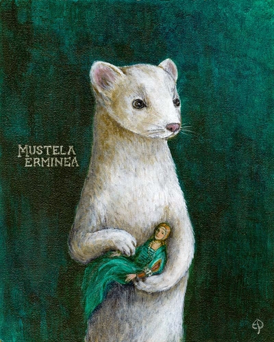 ermine portrait by Ellen Paquette