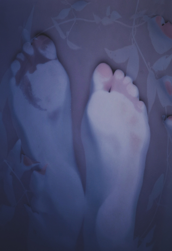 lumen print of feet by Natasha Sanchez