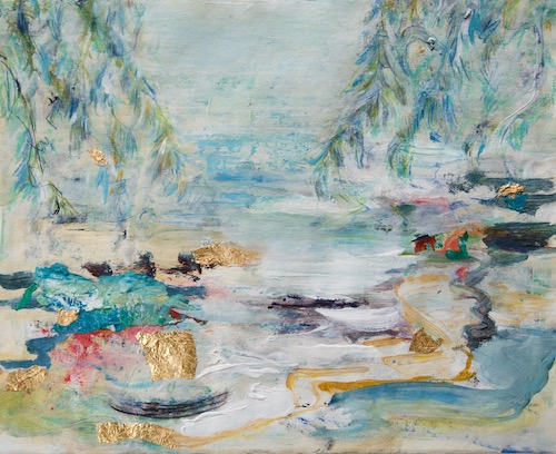 abstract landscape painting by Roberta Tetzner