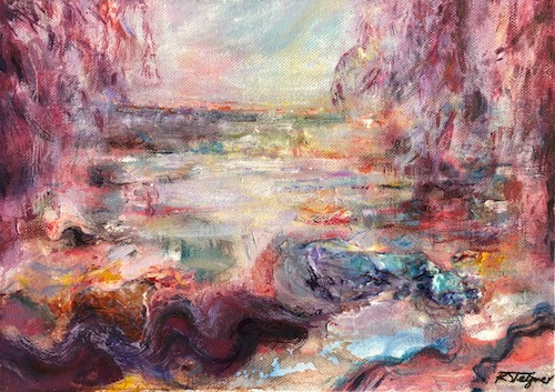 abstract landscape painting by Roberta Tetzner