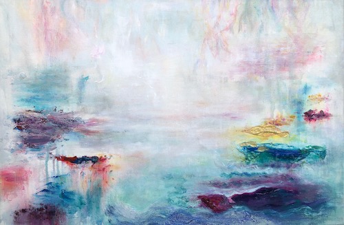 abstract landscape painting by Roberta Tetzner