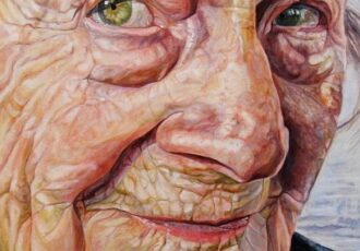 portrait painting by Sally Clark