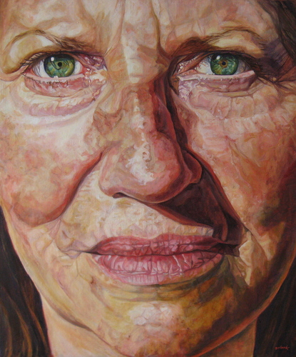 portrait of a woman by Sally Clark