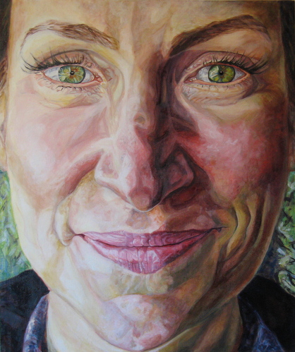 portrait painting by Sally Clark