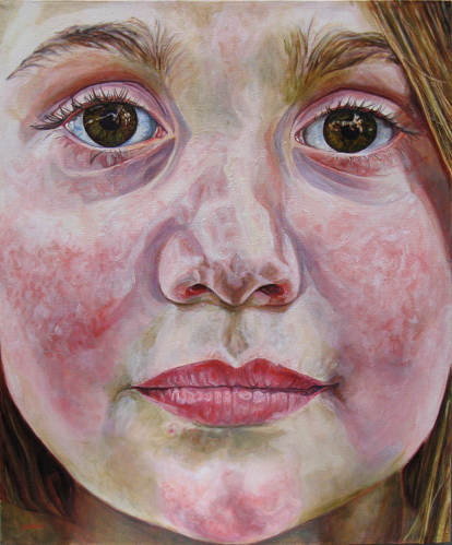 portrait painting by Sally Clark