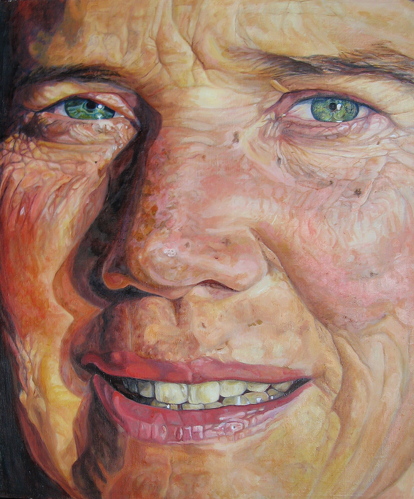 portrait painting by Sally Clark