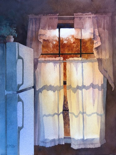 still life watercolor painting by Alexis Lavine