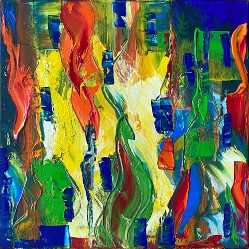 abstract painting by Tim Hupkes