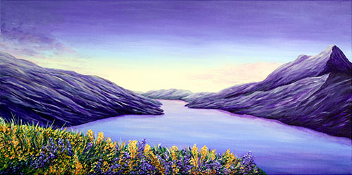landscape painting by Lilli Kirschmann