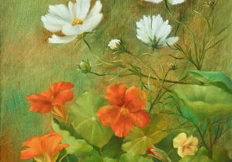 floral painting by Debbie Lamey-MacDonald