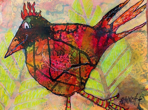 bird painting by Lynn Chatman