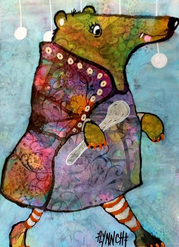 bear painting by Lynn Chatman