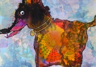dog painting by Lynn Chatman